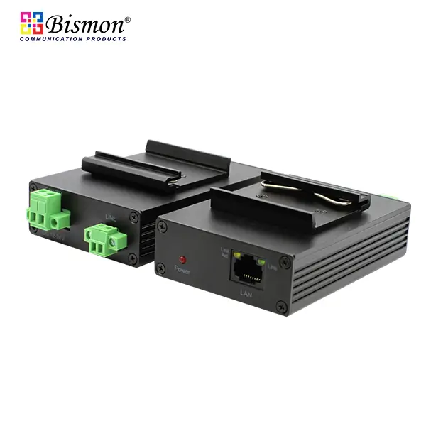 DIN-Rail Ethernet Extender IP Over 2-wire 100Mbps 600M((Pair)